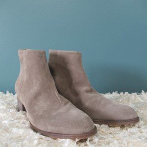 Rag & Bone Gray Suede Ankle Boots
